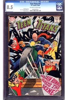 TEEN TITANS #15 CGC 8.5 OW/WH PAGES front cover