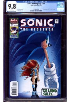 SONIC THE HEDGEHOG #134 CGC 9.8 WHITE PAGES front cover