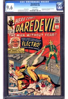 DAREDEVIL #2 CGC 9.6 WHITE PAGES front cover