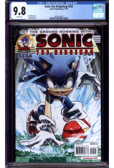 SONIC THE HEDGEHOG #252 CGC 9.8 WHITE PAGES front cover