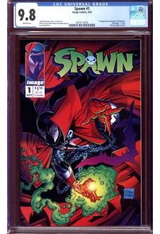 SPAWN #1 CGC 9.8 WHITE PAGES front cover