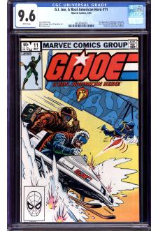 G.I. JOE, A REAL AMERICAN HERO #11 CGC 9.6 WHITE PAGES front cover