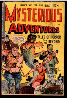 MYSTERIOUS ADVENTURES #1 1.5 front cover