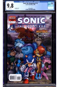 SONIC THE HEDGEHOG #113 CGC 9.8 WHITE PAGES front cover