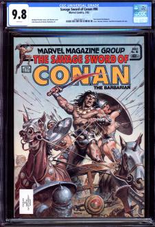 SAVAGE SWORD OF CONAN #90 CGC 9.8 WHITE PAGES front cover