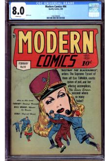 MODERN COMICS #94 CGC 8.0 CR PAGES front cover