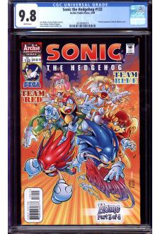 SONIC THE HEDGEHOG #132 CGC 9.8 WHITE PAGES front cover