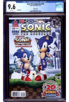 SONIC THE HEDGEHOG #230 CGC 9.6 WHITE PAGES front cover