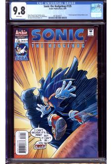 SONIC THE HEDGEHOG #135 CGC 9.8 WHITE PAGES front cover