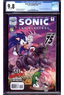 SONIC THE HEDGEHOG #115 CGC 9.8 WHITE PAGES front cover