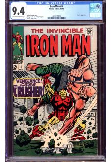 IRON MAN #6 CGC 9.4 OW/WH PAGES front cover