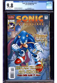 SONIC THE HEDGEHOG #133 CGC 9.8 WHITE PAGES front cover