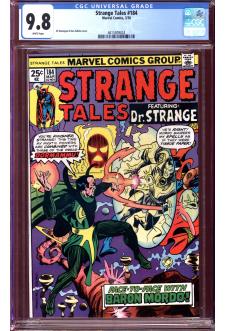 STRANGE TALES #184 CGC 9.8 WHITE PAGES front cover