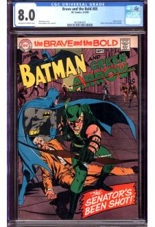 BRAVE AND THE BOLD #85 CGC 8.0 OW/WH PAGES front cover