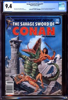 SAVAGE SWORD OF CONAN #77 CGC 9.4 WHITE PAGES front cover