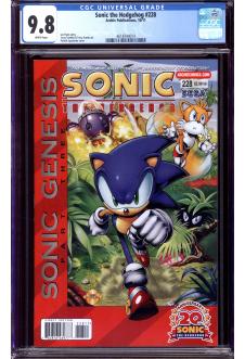 SONIC THE HEDGEHOG #228 CGC 9.8 WHITE PAGES front cover