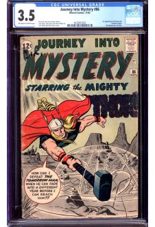 JOURNEY INTO MYSTERY #86 CGC 3.5 OW/WH PAGES front cover