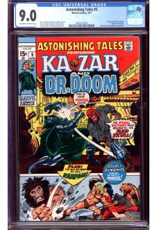 ASTONISHING TALES #5 CGC 9.0 OW/WH PAGES front cover