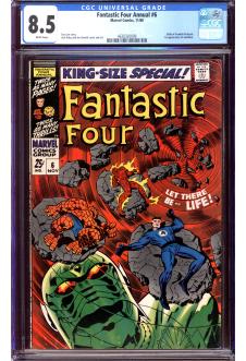 FANTASTIC FOUR ANNUAL #6 CGC 8.5 WHITE PAGES front cover