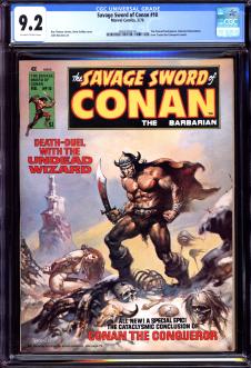 SAVAGE SWORD OF CONAN #10 CGC 9.2 OW/WH PAGES front cover
