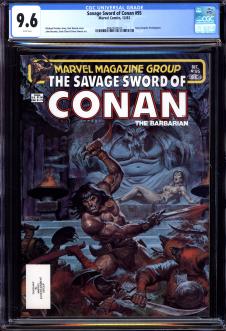 SAVAGE SWORD OF CONAN #95 CGC 9.6 WHITE PAGES front cover