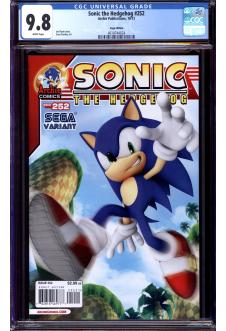 SONIC THE HEDGEHOG #252 CGC 9.8 WHITE PAGES front cover