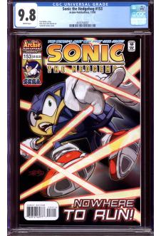 SONIC THE HEDGEHOG #153 CGC 9.8 WHITE PAGES front cover