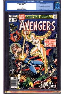 AVENGERS ANNUAL #8 CGC 9.6 WHITE PAGES front cover