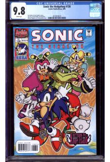 SONIC THE HEDGEHOG #138 CGC 9.8 WHITE PAGES front cover