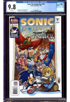 SONIC THE HEDGEHOG #142 CGC 9.8 WHITE PAGES front cover