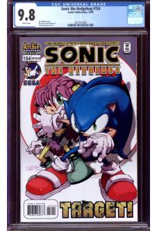 SONIC THE HEDGEHOG #154 CGC 9.8 WHITE PAGES front cover