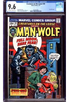 CREATURES ON THE LOOSE #30 CGC 9.6 OW/WH PAGES front cover