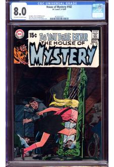 HOUSE OF MYSTERY #182 CGC 8.0 OW/WH PAGES front cover