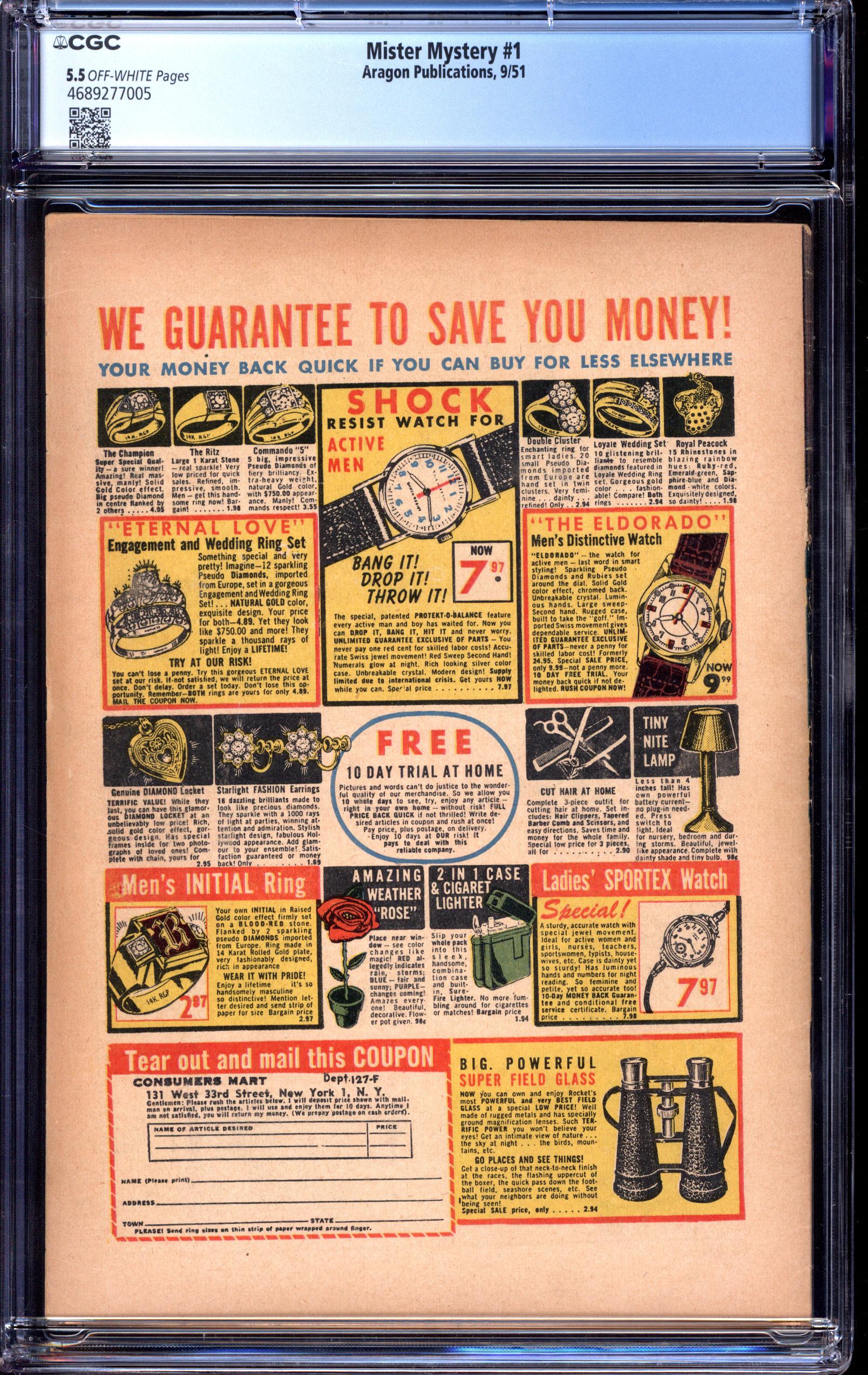 MISTER MYSTERY Back Cover