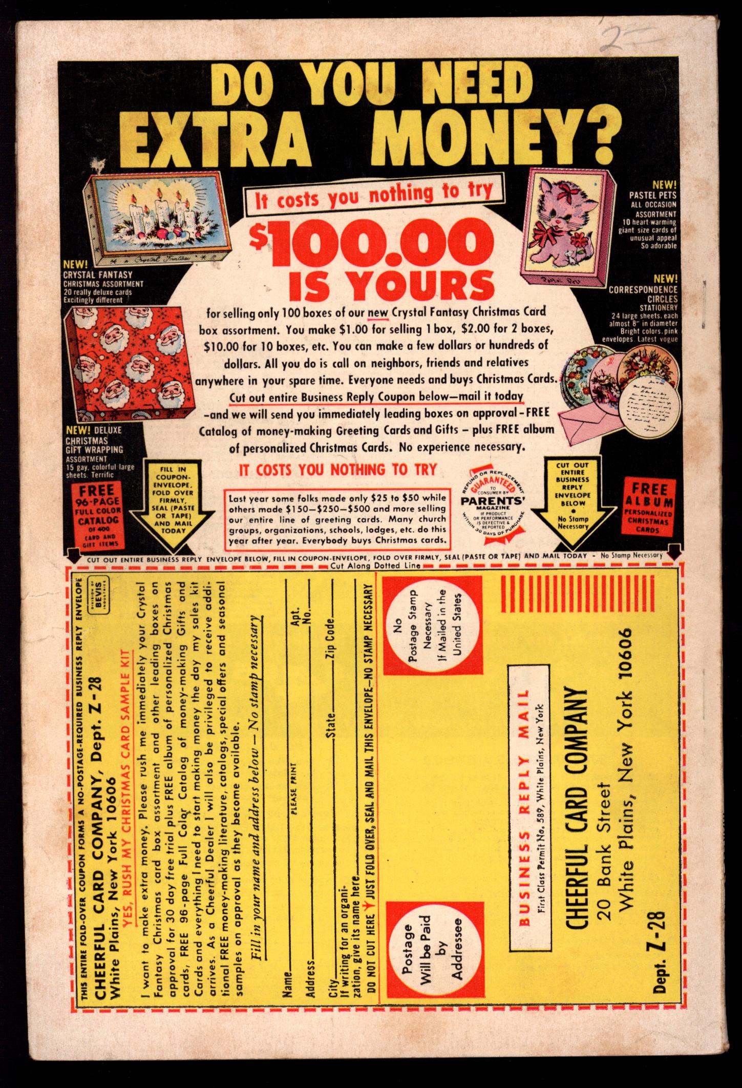 X-MEN Back Cover