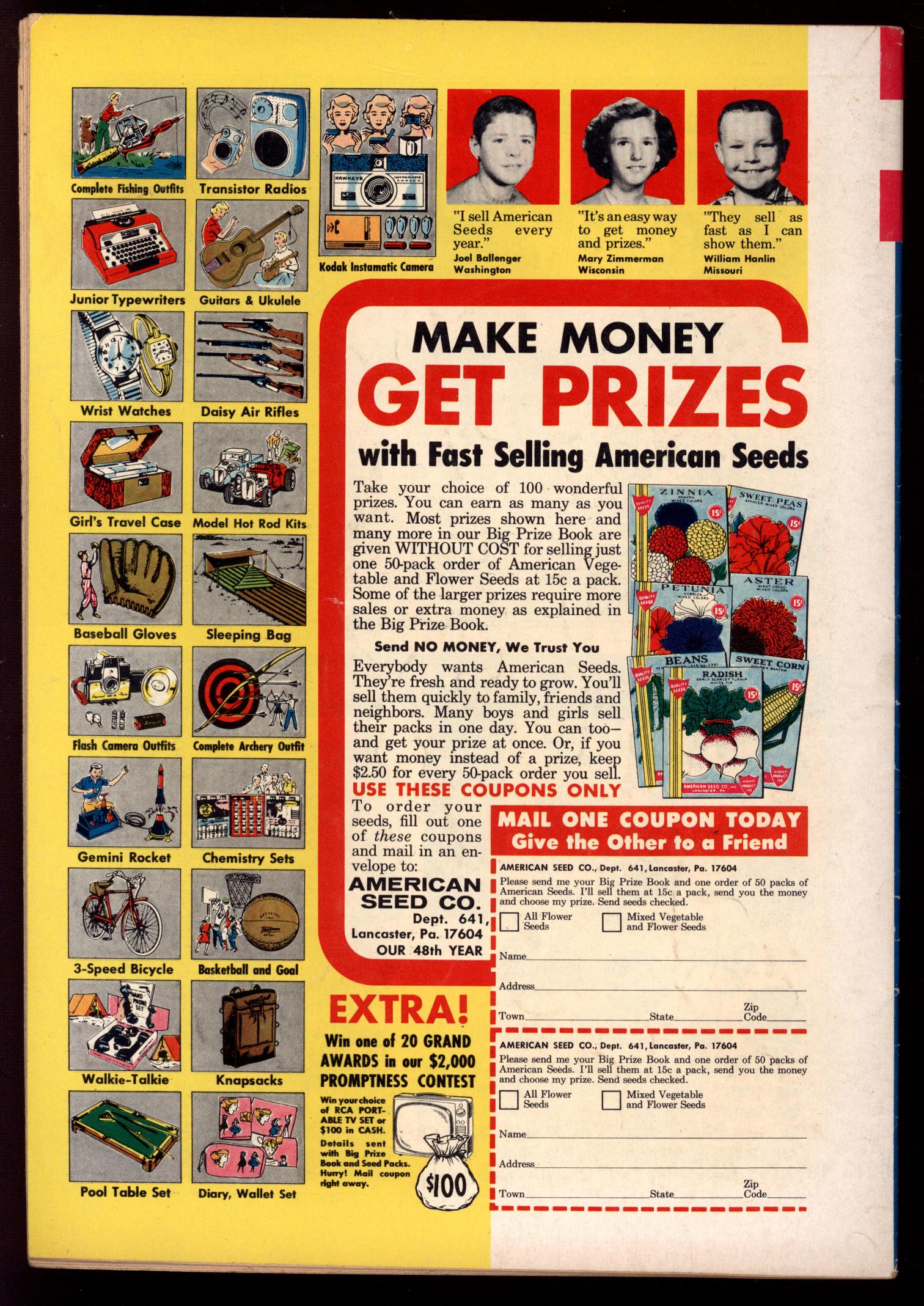 WALT DISNEY'S COMICS AND STORIES Back Cover