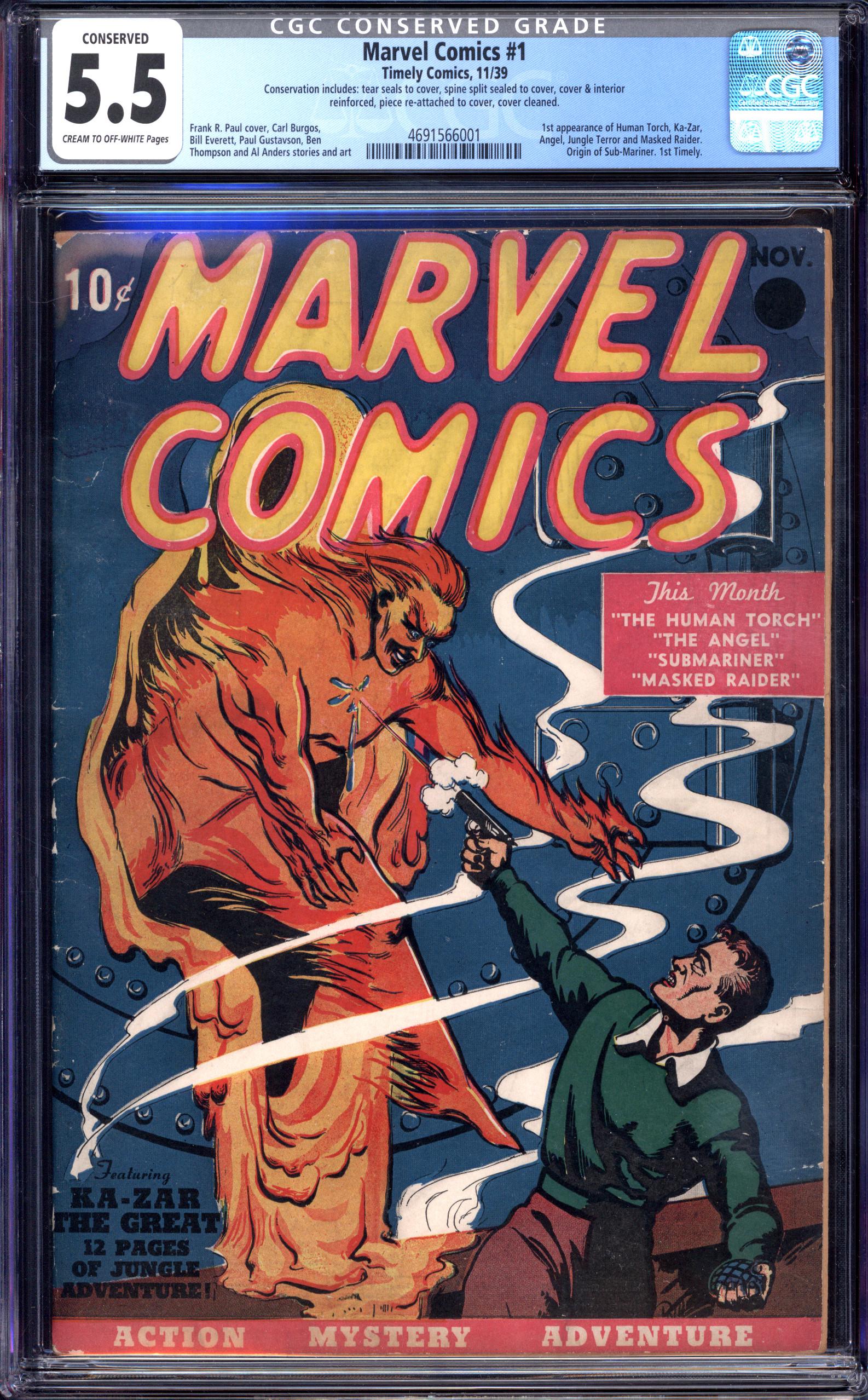 MARVEL COMICS Front Cover