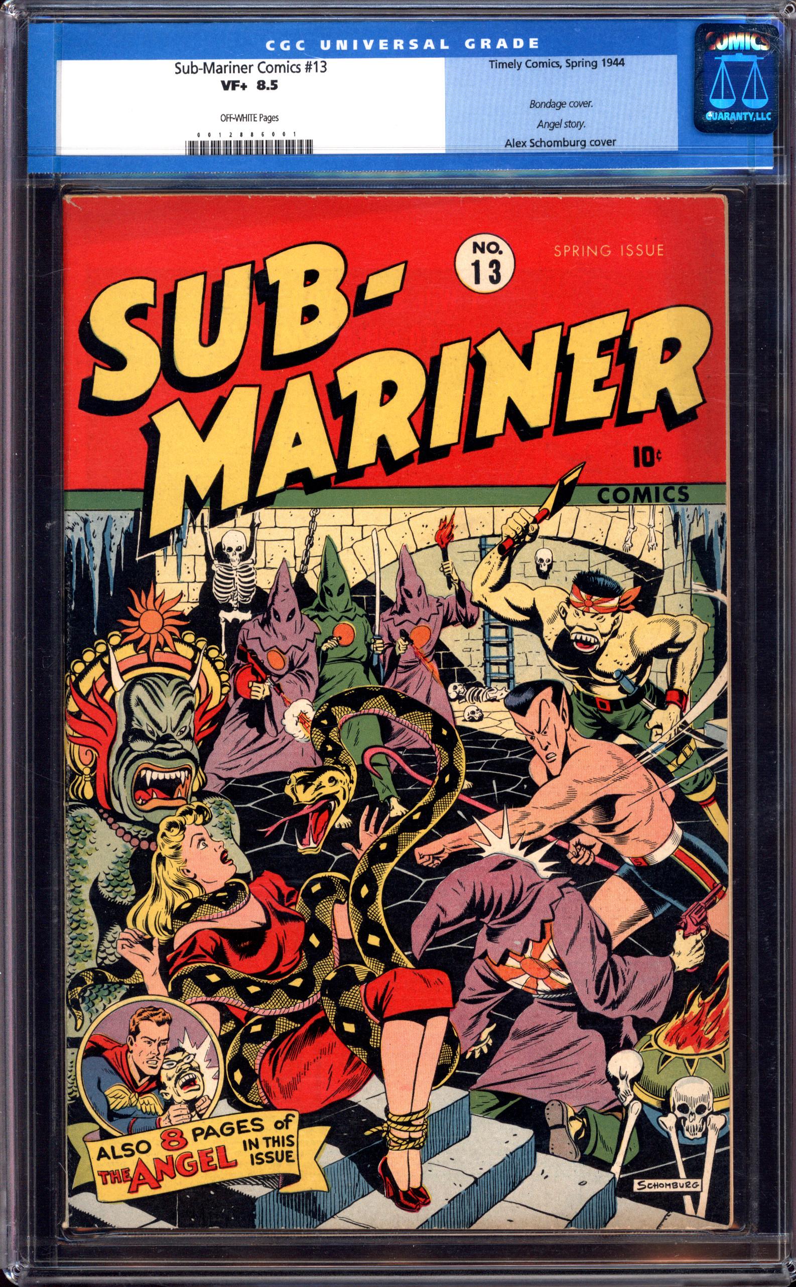 Sub Comic Artist SUB-MARINER COMICS #13 CGC 8.5 OW PAGES | Reece's Rare Comics