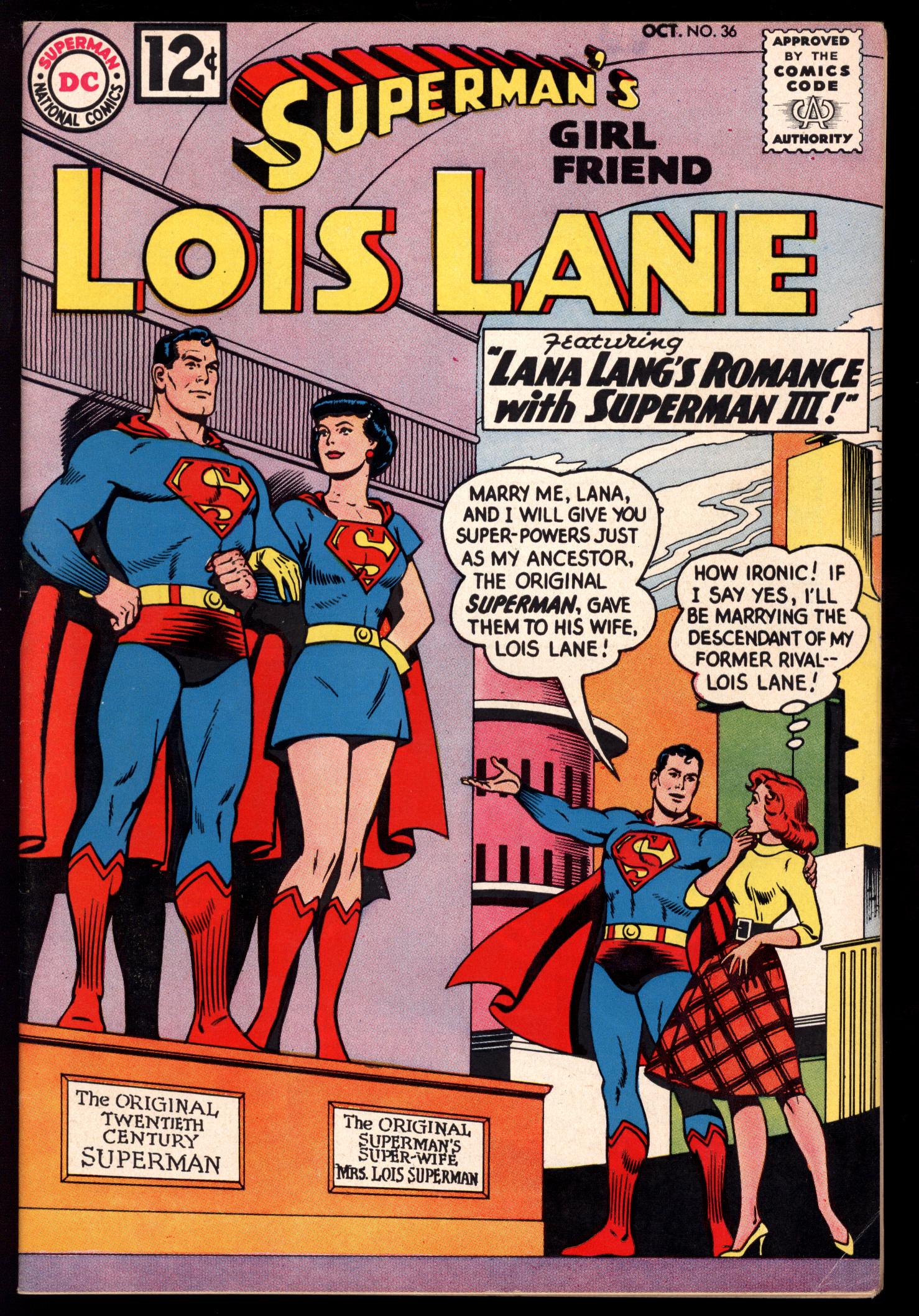 SUPERMAN'S GIRLFRIEND LOIS LANE 36 6.0 Reece's Rare Comics
