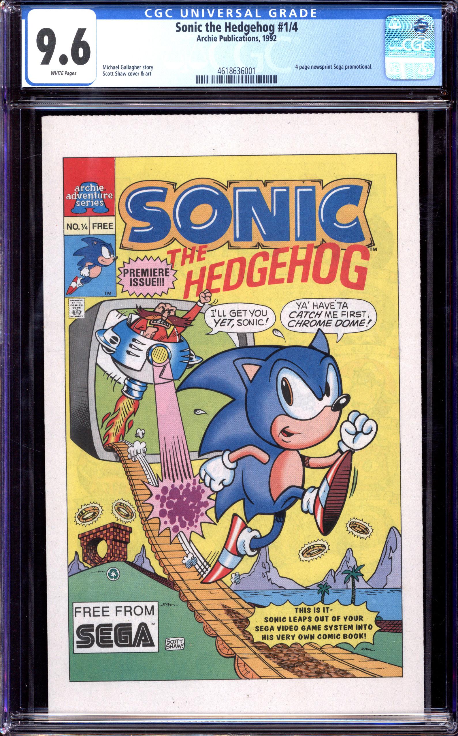 SONIC THE HEDGEHOG Front Cover