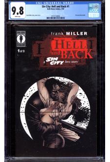 SIN CITY: HELL AND BACK #1 CGC 9.8 WHITE PAGES front cover