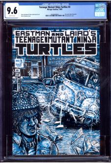 TEENAGE MUTANT NINJA TURTLES #3 CGC 9.6 WHITE PAGES front cover
