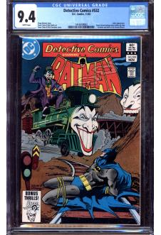 DETECTIVE COMICS #532 CGC 9.4 WHITE PAGES front cover