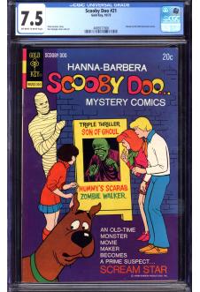 SCOOBY DOO #21 CGC 7.5 OW/WH PAGES front cover
