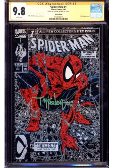 SPIDER-MAN #1 CGC 9.8 WHITE PAGES front cover