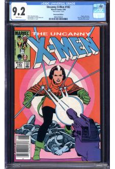 X-MEN #182 CGC 9.2 WHITE PAGES MARK JEWELERS front cover