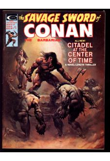 SAVAGE SWORD OF CONAN #7 4.5 front cover