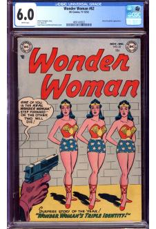 WONDER WOMAN #62 CGC 6.0 WHITE PAGES front cover