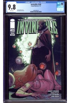 INVINCIBLE #104 CGC 9.8 WHITE PAGES front cover