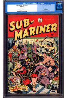 SUB-MARINER COMICS #13 CGC 8.5 OW PAGES front cover